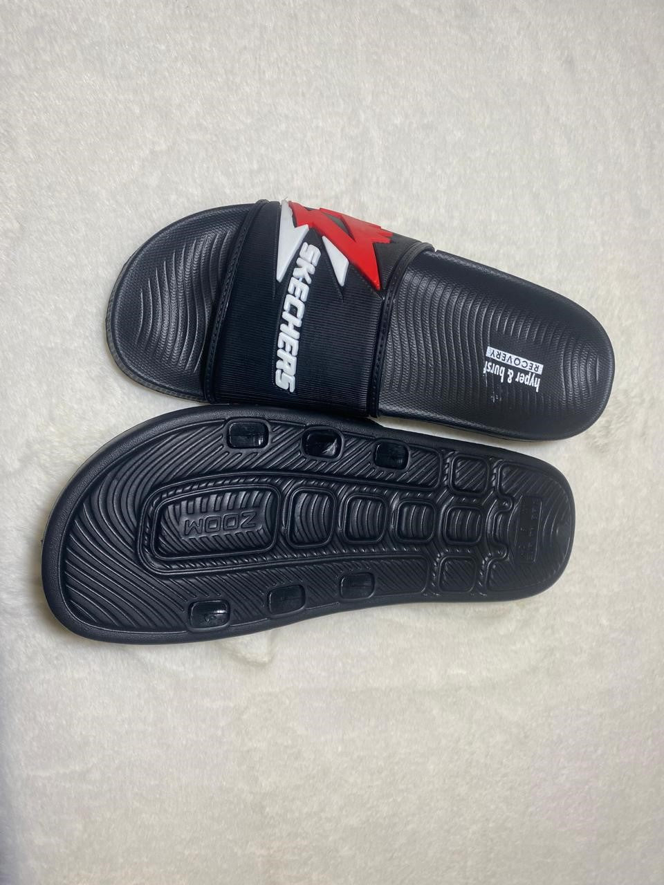 Black Skechers Slippers