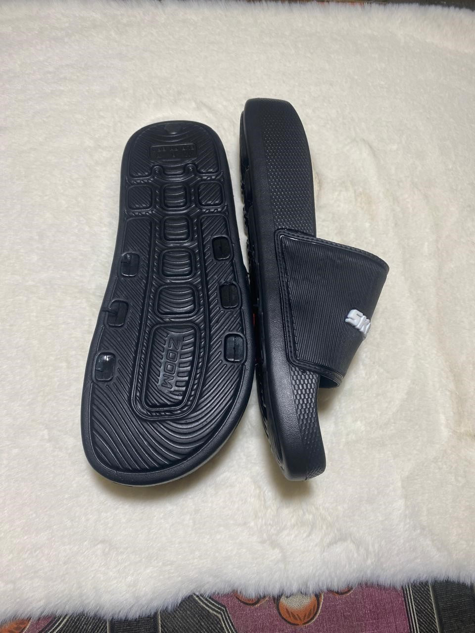 Black Skechers Slippers
