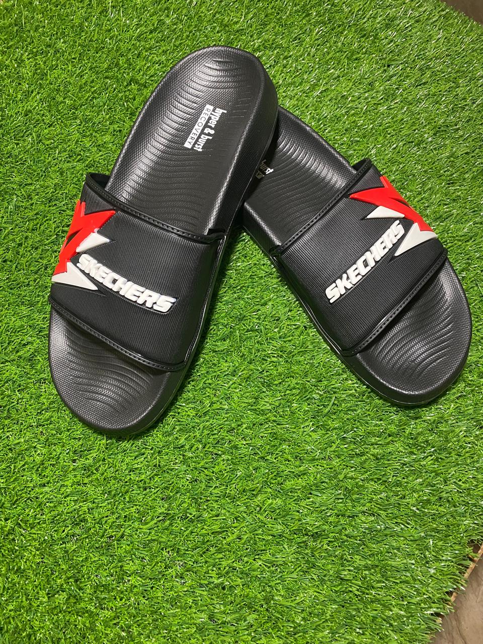 Black Skechers Slippers
