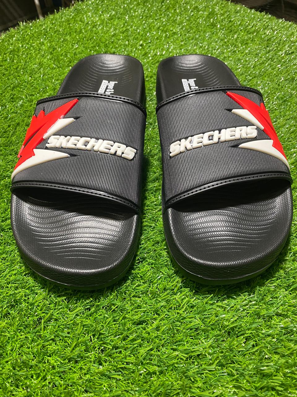 Black Skechers Slippers