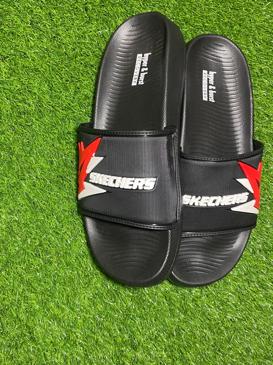 Black Skechers Slippers