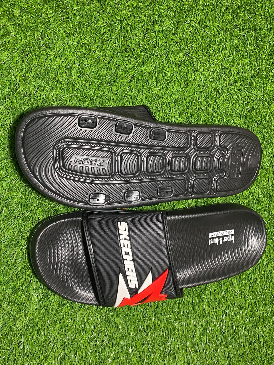 Black Skechers Slippers