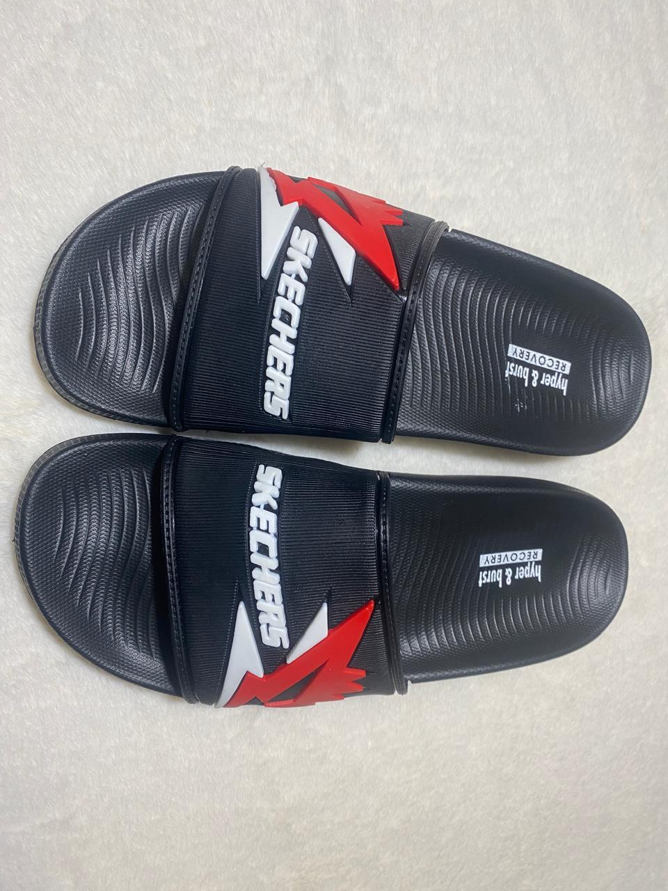 Black Skechers Slippers
